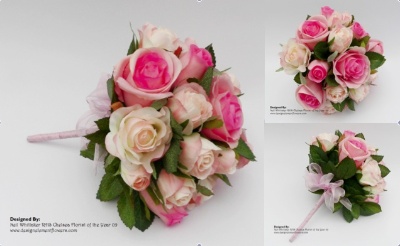 Simple Bridesmaid Rose Posy: